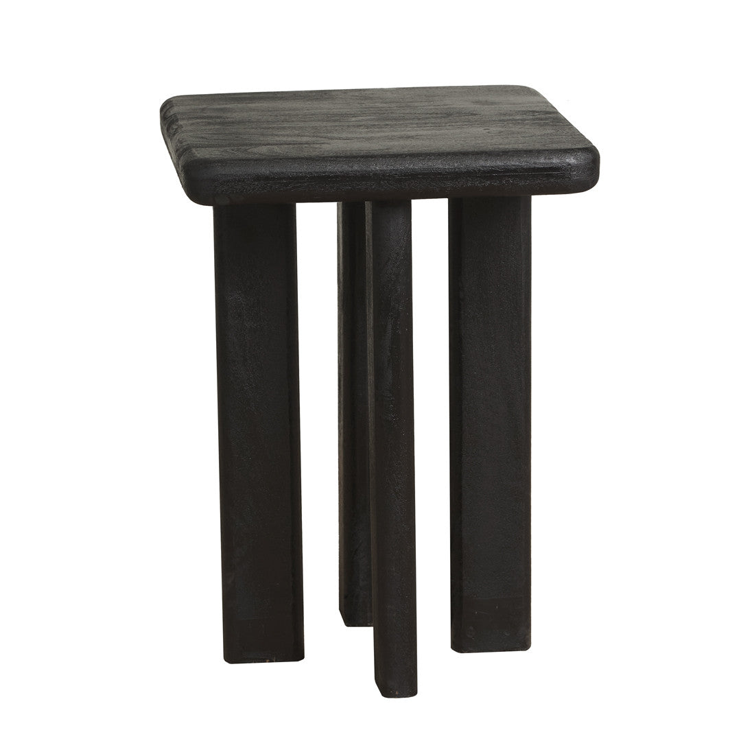 Lauv 41cm Wooden Side Table - Black Side Table Sasson-Local