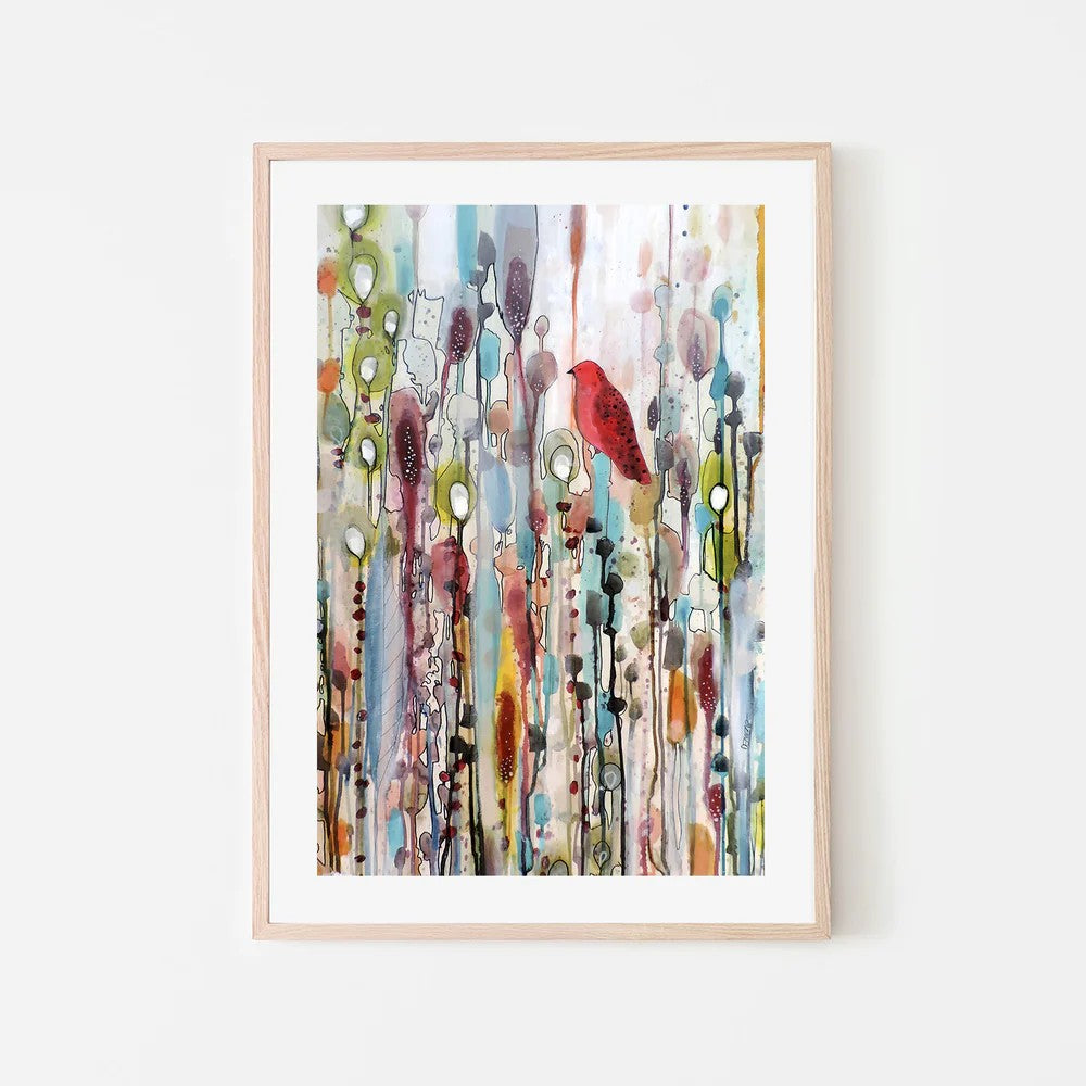 Life As A Passage , Style B, By Sylvie Demers Wall Art Gioia-Local Black Framed Poster 40x60cm