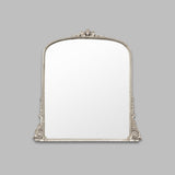 Lila Ornate Arched Mirror - Silver Mirror Warran-Local