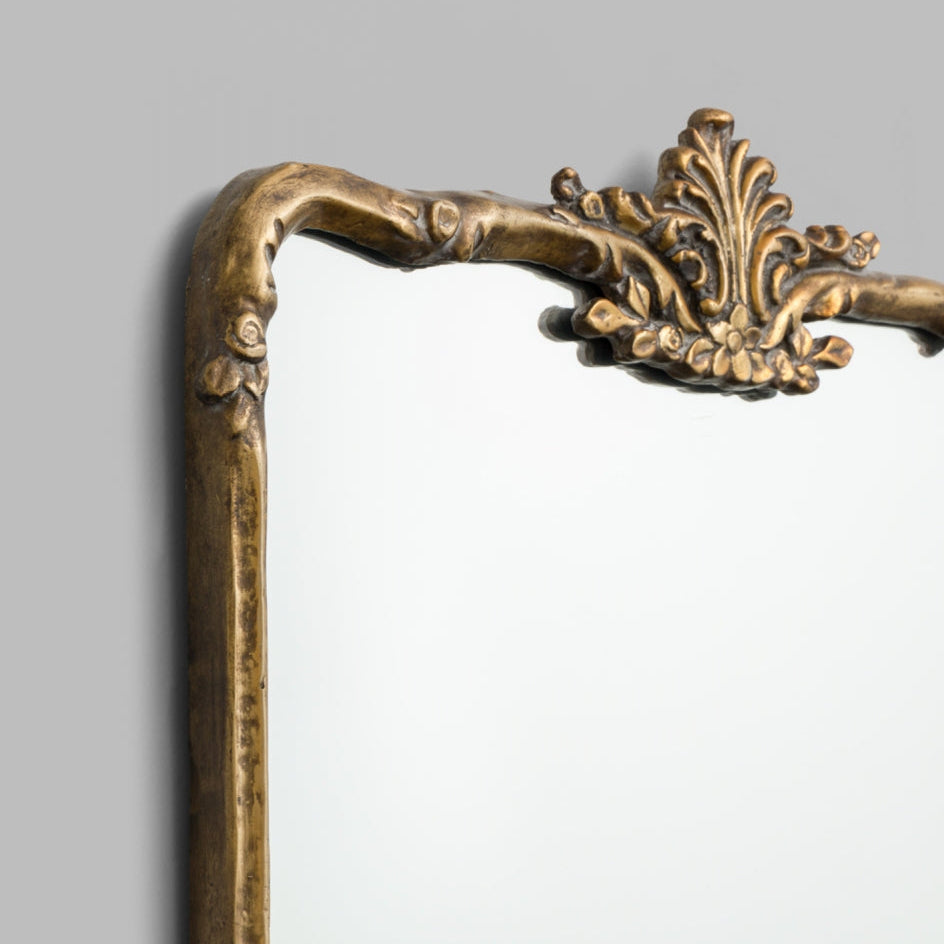 Lila Ornate Mirror - Brass Mirror Warran-Local