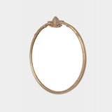 Lila Ornate Round Mirror - Brass Mirror Warran-Local