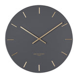 Lin 40cm Silent Wall Clock - Charcoal Clock Onesix-Local