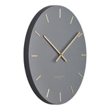 Lin 40cm Silent Wall Clock - Charcoal Clock Onesix-Local