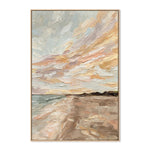 Looking For Seashells, By Hannah Weisner Wall Art Gioia-Local 40x60cm Framed Canvas Oak