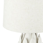Lotus Ceramic Table Lamp - White Lighting Albi-Local
