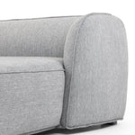 Troy 3 Seater Right Chaise Fabric Sofa - Graphite Grey Chaise Lounge Original Sofa-Core