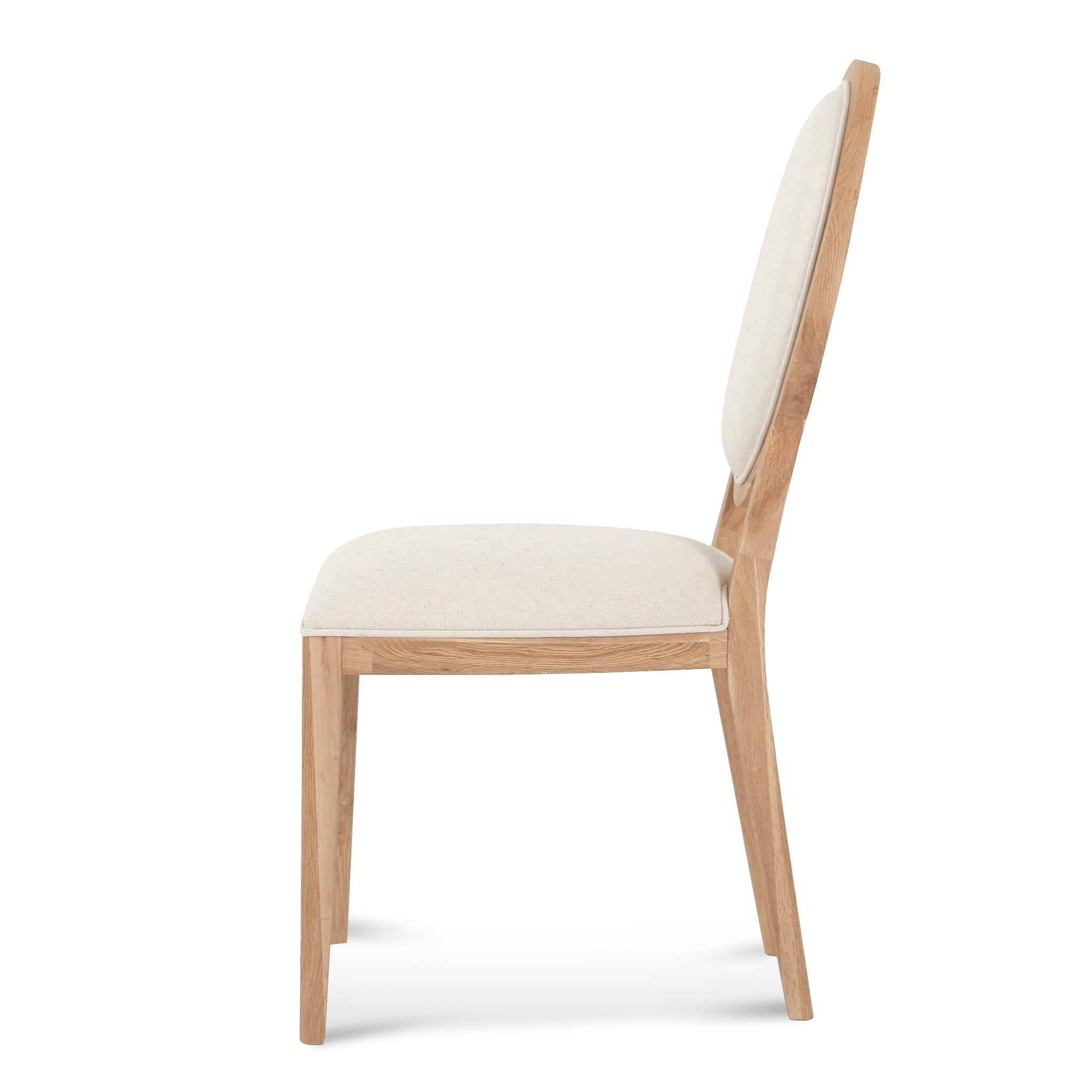 Set of 2 - Lula Natural Dining Chair - Dawn Beige Dining Chair LJ-Core