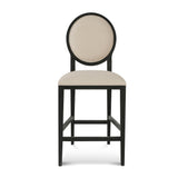Ex Display - Lula 65cm Black Frame Bar Stool - Light Beige Bar Stool LJ-Core