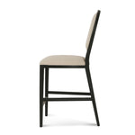 Ex Display - Lula 65cm Black Frame Bar Stool - Light Beige Bar Stool LJ-Core