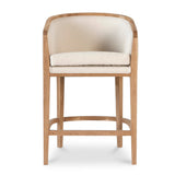 Chaney 65cm Natural Frame Bar Stool - Dawn Beige Bar Stool LJ-Core