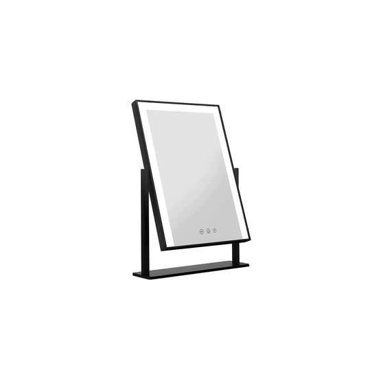 Rebellim Hollywood Tabletop LED Dressing Standing Mirror - Black Mirror Aim WS-Local   