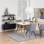 Manrek 94cm Wooden Display Unit - Black Shelves Vatec-Local   