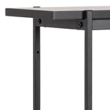 Manrek 94cm Wooden Display Unit - Black Shelves Vatec-Local   