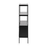 Manrek 94cm Wooden Display Unit - Black Shelves Vatec-Local   