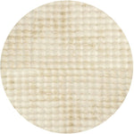 Marill 100cm x 100cm Round Bubbly Washable Rug - Natural Rug UN Rugs-Local   
