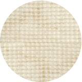 Marill 100cm x 100cm Round Bubbly Washable Rug - Natural Rug UN Rugs-Local   