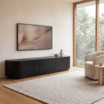 Marty 2.4m Entertainment TV Unit - Full Black Oak TV/Entertainment Unit Century-Core