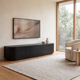 Marty 2.4m Entertainment TV Unit - Full Black Oak TV/Entertainment Unit Century-Core