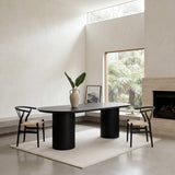 Marty 2.5m Wooden Dining Table - Black Dining Table Century-Core