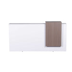 Metro Reception Counter - White & Natural Reception Counter Rline-Local