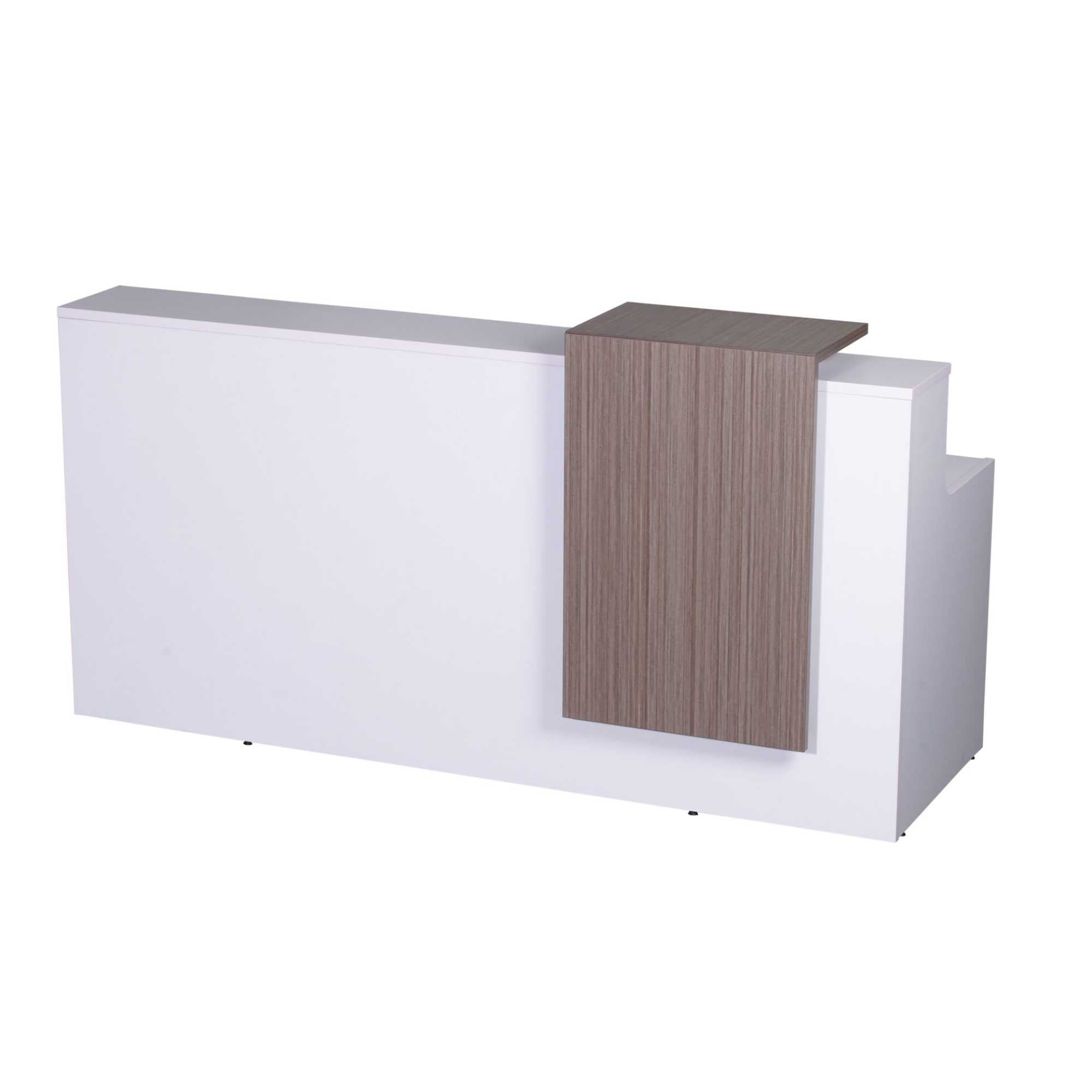 Metro Reception Counter - White & Natural Reception Counter Rline-Local