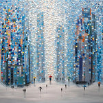 Metropolitan Dreams, By Ekaterina Ermilkina Wall Art Gioia-Local 60x40cm Framed Canvas Gold