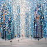 Metropolitan Dreams, By Ekaterina Ermilkina Wall Art Gioia-Local 60x40cm Framed Canvas Gold