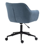 Mir Fabric Office Chair - Blue & Grey
