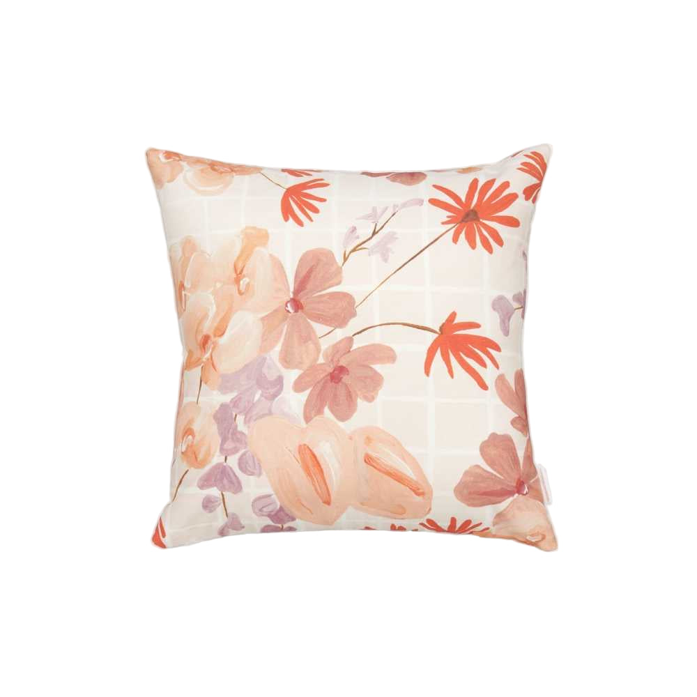 Ex Display - Modern Orchids 50cm Square Cushion - Floral Cushion Warran-Local