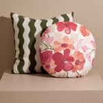 Ex Display - Modern Poppies 40cm Round Cushion - Floral Cushion Warran-Local
