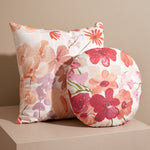 Ex Display - Modern Poppies 40cm Round Cushion - Floral Cushion Warran-Local
