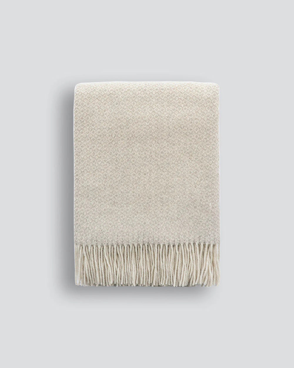 Baya Littano Merino Wool Blend Throw - Oatmeal Throw Furtex-Local