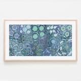 My Great Great Grandmothers Land, Greeny Blue Tone, By Azeza Possum Wall Art Gioia-Local