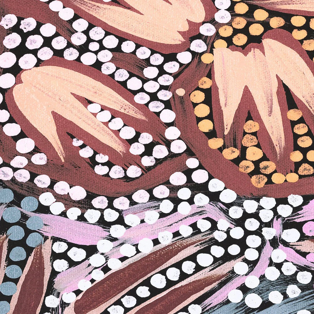 My Great Great Grandmothers Land, Style A, Pink Tone, By Azeza Possum Wall Art Gioia-Local