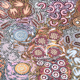 My Great Great Grandmothers Land, Style A, Pink Tone, By Azeza Possum Wall Art Gioia-Local