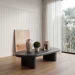 Nasim 1.5m Coffee Table - Full Black Coffee Table Dwood-Core
