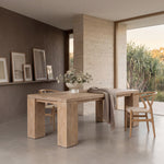 Nasima 2.44m Elm Dining Table - Natural Dining Table Nasa-Core