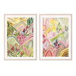 Native Rainbow, Style A & B, Set of 2, By Jessie Mitchelson Wall Art Gioia-Local 40x60cm Framed Poster Black