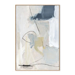 Neutral Abstract Style B 50cm x 70cm Framed Canvas - Natural Frame Wall Art Gioia-Local   