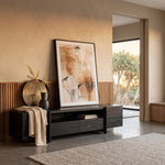 New York Lowline 2.1m Wooden TV Entertainment Unit - Black Oak TV/Entertainment Unit Better B-Core
