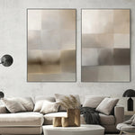 Next Time, Neutral Abstract, Style A & B, Set Of 2, By Karine Tonial Grimm Wall Art Gioia-Local