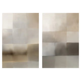 Next Time, Neutral Abstract, Style A & B, Set Of 2, By Karine Tonial Grimm Wall Art Gioia-Local 40x60cm Framed Canvas Gold