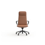 Celebi Leather Office Chair Office Chair OLGY-Local Highback Leather Tan
