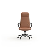 Celebi Leather Office Chair Office Chair OLGY-Local Highback Leather Tan