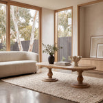 Nihal 1.3m Coffee Table - Natural Coffee Table Reclaimed-Core