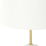 Norbu Table Lamp - White & Gold Lighting Albi-Local