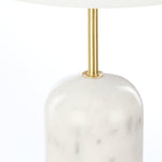 Norbu Table Lamp - White & Gold Lighting Albi-Local