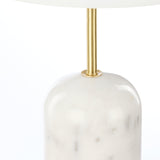 Norbu Table Lamp - White & Gold Lighting Albi-Local