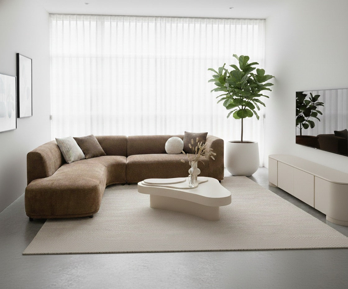 Anja 2.2m TV Entertainment Unit - Ivory Oat TV/Entertainment Unit Dwood-Core