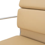 Ashton Low Back Office Chair - Light Brown Leather Office Chair Yus Furniture-Core